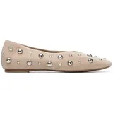Xti - Ballerinas Damen Taupe - Bequeme und vielseitige Schuhe - Casual Mode - Modell 14528301 (Größe 39) Braun, Wohnung, Keine, Lässig