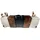 JV Möbel Moderne Beigefarbene Holz-Konsole 50 cm x 112 cm x 236 cm beige
