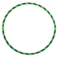 Hoopomania Hula-Hoop-Reifen Faltbarer Anfänger Hula Hoop Reifen, Neon-Grün Ø100cm grün Ø 100 cm