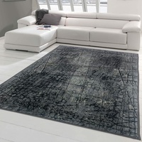 Teppich-Traum Moderner Designerteppich mit dezent abstraktem Muster in anthrazit, Größe 120x170 cm