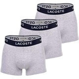 Lacoste Trunks grey chine L 3er Pack