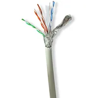 Nedis Netzwerk-Kabel Rollen CAT6 S/FTP Reines Kupfer 100.0 m Innenbereich (S/FTP, CAT6, 100 m), Netzwerkkabel