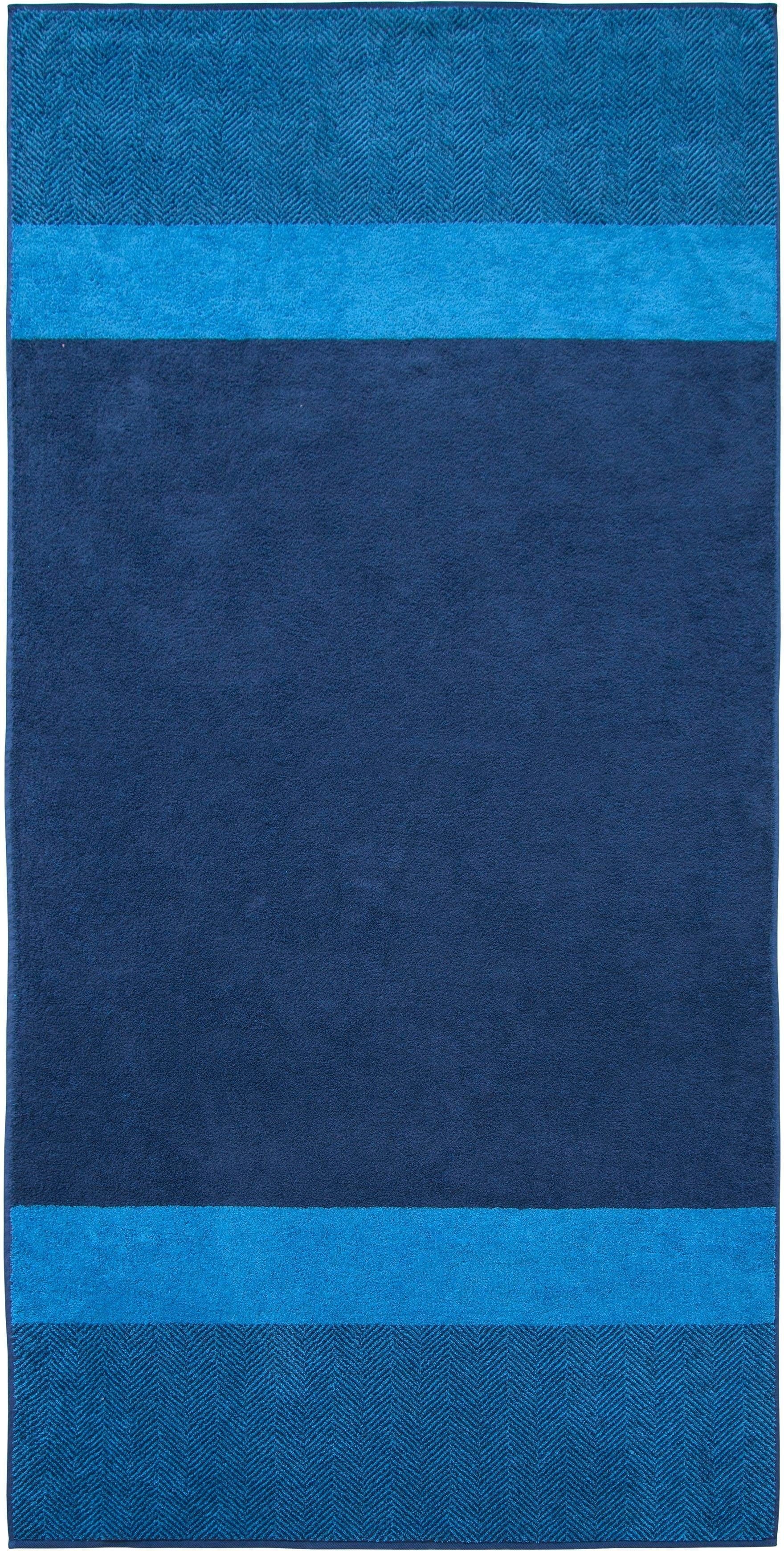 Dyckhoff Saunatuch »Two-Tone Stripe«, (1 St.) Dyckhoff blau