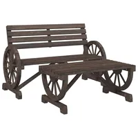 vidaXL Garten-Lounge-Set 2-tlg. braun