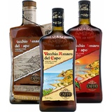 Vecchio Amaro Del Capo Trio Collection, Amaro + Red Hot + Riserva, 3 x 700 ml