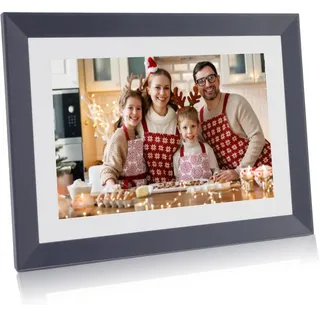 Annadue Elektronisches Fotoalbum, WiFi Smart Digital Photo Frame, 1920x1080 2K 4K IPS Digitaler Bilderrahmen, APP Zum ÜBertragen von Bildern.