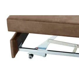 HIMOLLA Eckcouch Leder 2-Sitzer Braun