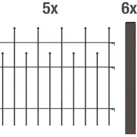 GAH Alberts Alberts Madrid, zum Einbetonieren, 10 m, anthrazit