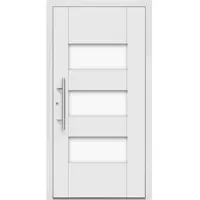 Aluminium-Haustür Moderno M500/P 110 cm x 210 cm Weiß Anschlag Links