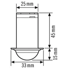 ESYLUX Deckenbewegungsmelder EB, 360 Grad MD-C 360i/8 mini