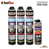 Brunnenschaum 3 x 750ml Bauschaum 1 x Reiniger Pistolenschaum Montageschaum