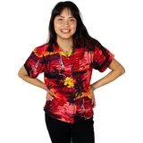 King Kameha Hawaiihemd Surf Rot L