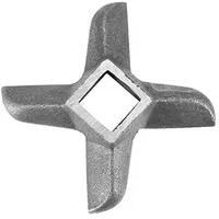 Fleischwolf Klinge, Haofy Edelstahl Fleischwolf Messer Cutter Ersatz für Schleifmaschinen, Fleischwolf Ersatzteil Kreuzmesser zum Zerkleinern von Fleisch in der Küche (32)