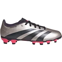 adidas Predator League Kids MG Platinum Metallic / Aurora Black / Turbo 36 2/3