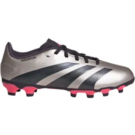 adidas Predator League Kids MG Platinum Metallic / Aurora Black / Turbo 36 2/3