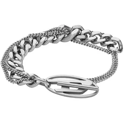 Diesel Armband OVAL D LOGO DX1550040 - silber