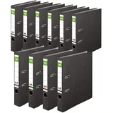 Dinor Wolkenmarmor-Recycling-Ordner DIN A4 50 mm Schwarz 10 St.