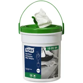 TORK feuchte Reinigungstücher im Spendereimer Premium W15 1-lagig weiß, 232 Tücher