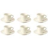 Villeroy & Boch Manufacture Rock Espresso Set 6er Set Geschirr