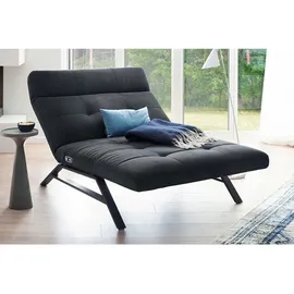 KAWOLA Liege, AMERIVA Sessel, Relaxliege Maxi Velvet schwarz schwarz
