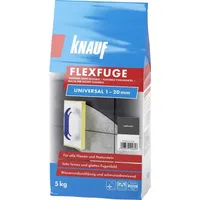 KNAUF Flexfuge Universal 5 kg Anthrazit, universell einsetzbar für ein besonders glattes Fugenbild auf Wand & 20 mm