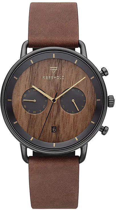 KERBHOLZ - HERBERT - walnut black tobacco / 42 MM