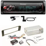 Pioneer MVH-S520DAB USB FLAC DAB+ Bluetooth MP3 Einbauset für Audi A3 8L A6 4B