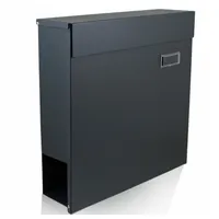 BITUXX MS-16027 Dunkelgrau inkl. Zeitungsfach