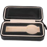 Uhrenbox, Uhrenetui, Uhrenaufbewahrungsbox, Uhrenaufbewahrungsbox, Uhrensammlerbox, Reise-Uhrenetui, Uhrenaufbewahrungsetui mit Reißverschluss, Uh... - Schwarz