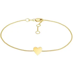 Elli PREMIUM Valentinstag Herz Anhänger Liebe 375er Gelbgold 16 Damen 