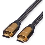 ROLINE PREMIUM HDMI Ultra HD Kabel mit Ethernet, ST/ST, schwarz, 2 m