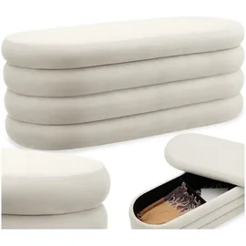 Tectake Polsterbank Altu Beige 110 x 45 x 42 cm