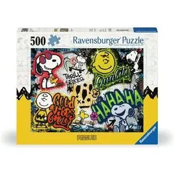 RAVENSBURGER 12000389 Puzzle 500 Teile Peanuts Graffiti