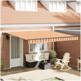 vidaXL Einziehbare Markise 400 x 300 cm gelb-orange