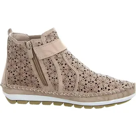 Gemini Damen Stiefelette Leder Cutouts floral Muster 382019-19, Größe:41 EU, Farbe:Mehrfarbig - 41