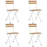 vidaXL Gartenstuhl Bistrostühle 43,7 x 96,1 x 26,9 cm braun 4 St.