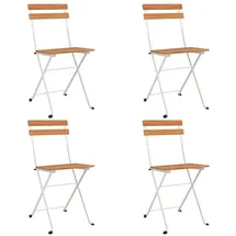 vidaXL Gartenstuhl Bistrostühle 43,7 x 96,1 x 26,9 cm braun 4 St.