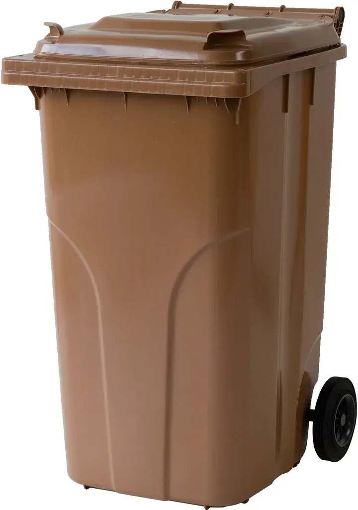 Abfall- und Wertstoffsammelbehälter / 2-Rad Container (F) -  braun / braun / 580