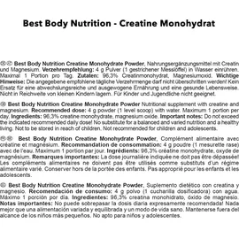 Best Body Nutrition Creatin Monohydrat 500g