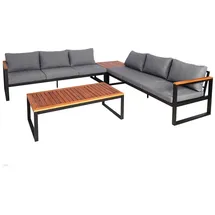 Mendler HWC-L26 Lounge-Set dunkelgrau