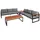 Mendler HWC-L26 Lounge-Set dunkelgrau