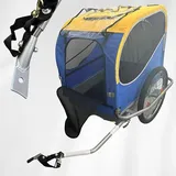 Stabiler Blue Bird Hundeanhänger Monz Fahrrad mit Aluwanne & Aufbau bis 40 kg
