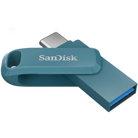 SanDisk Ultra Dual Drive Go 128 GB USB A, USB C), USB Stick, Blau