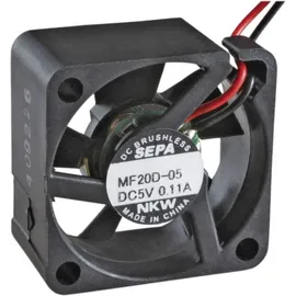 Sepa MF20C05L Axiallüfter 5 V/DC 1.3 m3/h (L x B x H) 20 x 20 x 8 mm