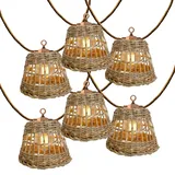 Lumisky Solar-Lichterkette 20 LED 13 m warmweiß dimmbar