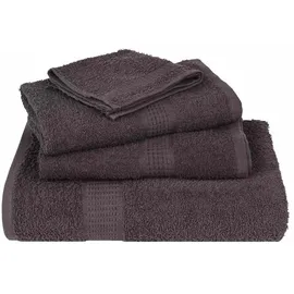 vidaXL Handtuchset 50 x 100 cm anthrazit 2 St.