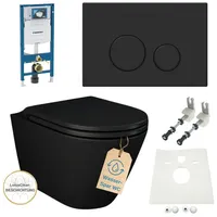 Geberit HGMBAD Set Geberit Spülkasten Sigma Nero WC spülrandlos