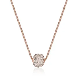 Elli Kugel Collier Kristalle 925 Silber Ketten Damen