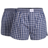 Tom Tailor Herren Boxershorts - Web-Shorts, Baumwolle, Poplin, Vorteilspack Blau M