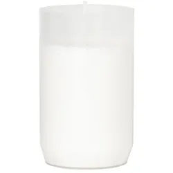 20x Duni Grablicht 10 cm 55 Std. Weiß Paraffin mit Kerzenhalter aus Kunststoff